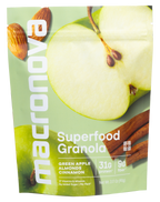 Macronova Green Apple Almond Cinnamon pouch, front of pack