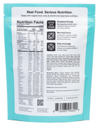 Macronova Pineapple Mango Cashew pouch, back of pack