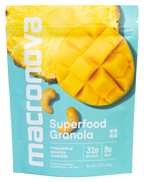 Macronova Pineapple Mango Cashew pouch, front of pack